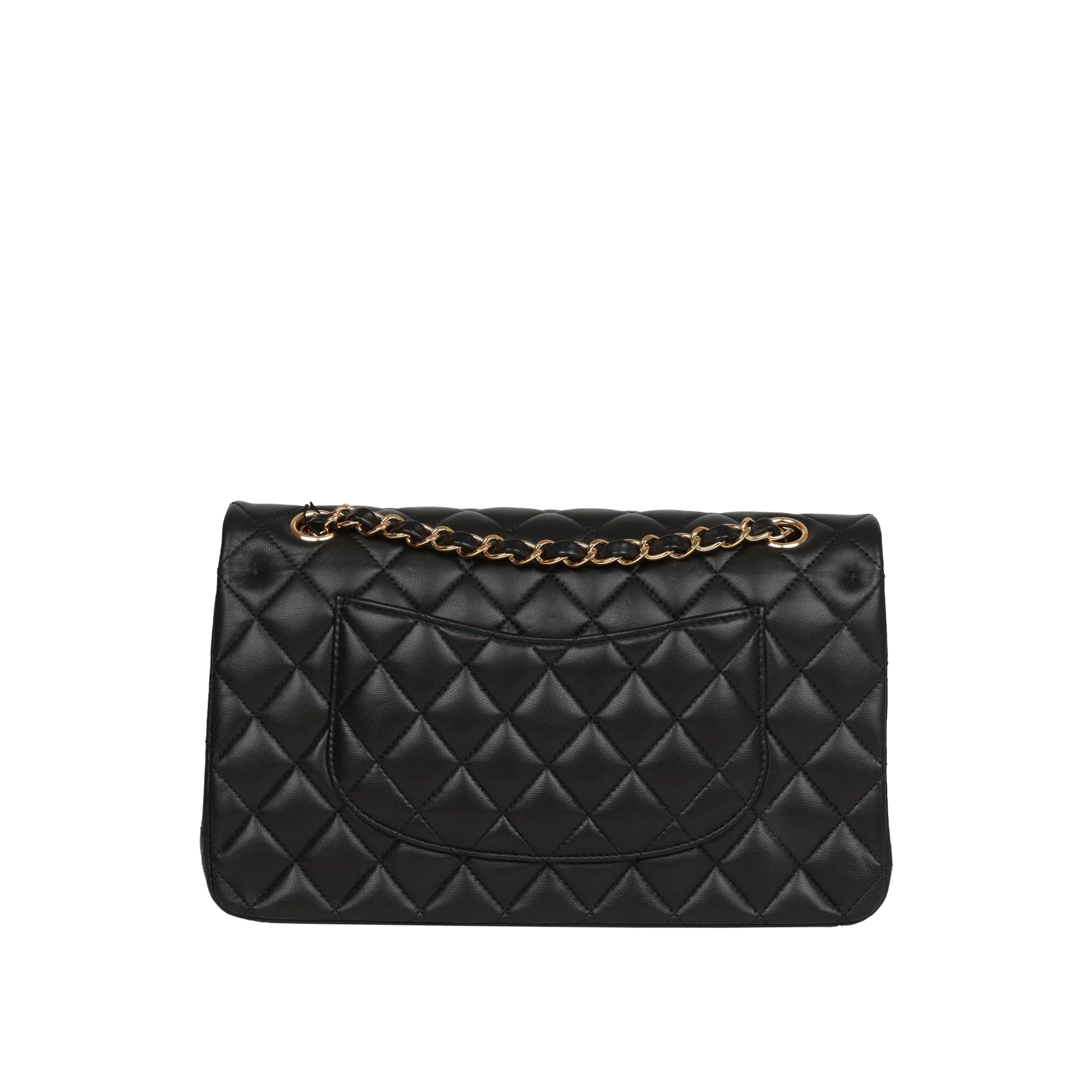 Medium Classic Double Flap Bag Lamb skin - chanel-1-black-3.png