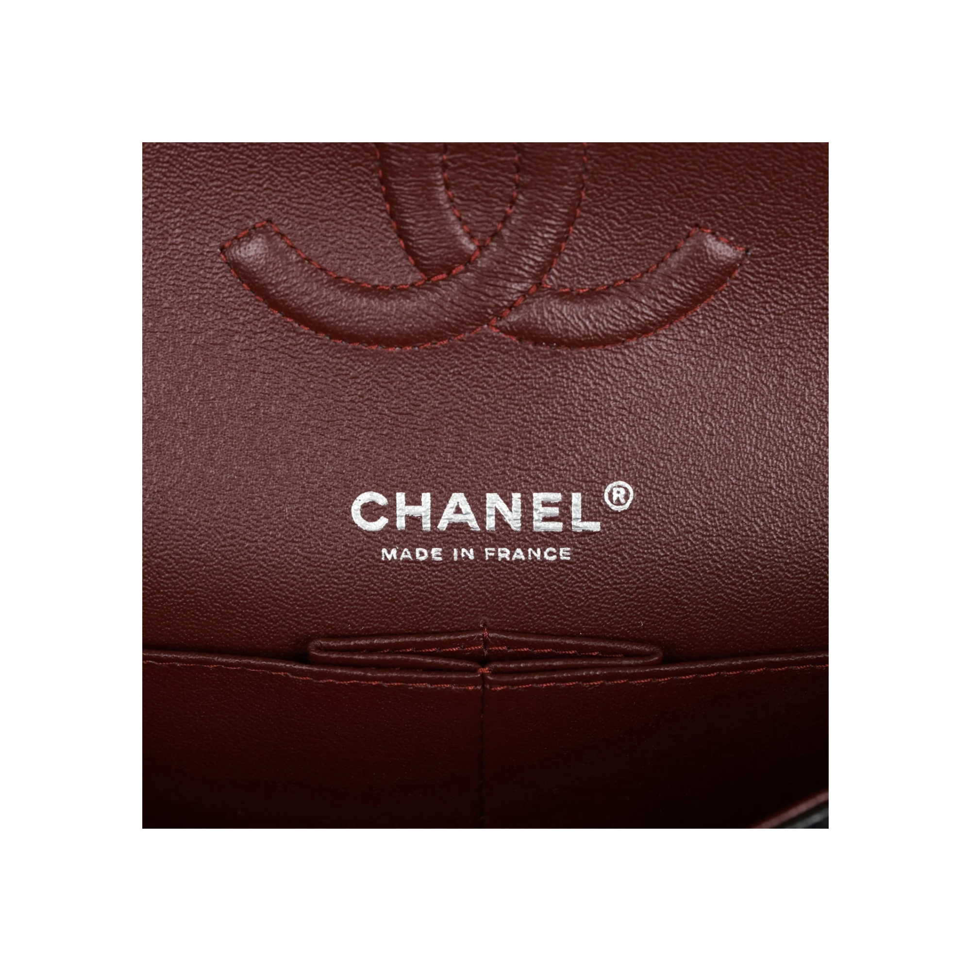chanel #3 black silver 4 Medium Classic Double Flap Bag Caviar Skin - chanel-3-black-silver-4.png