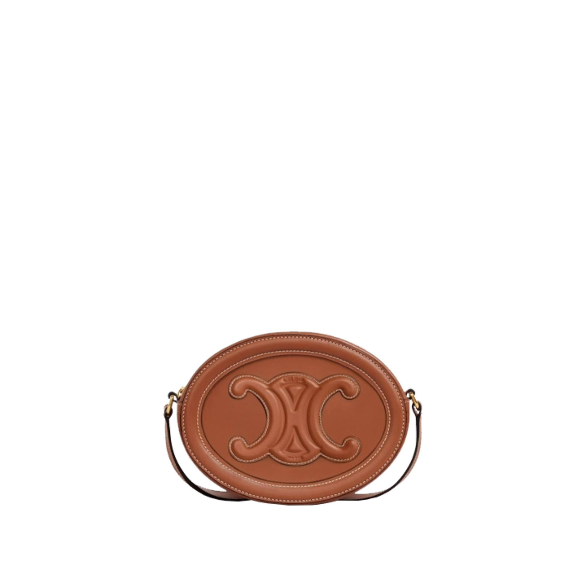 celine #10 brown 1 CROSSBODY OVAL PURSE CUIR TRIOMPHE - celine-10-brown-1.png