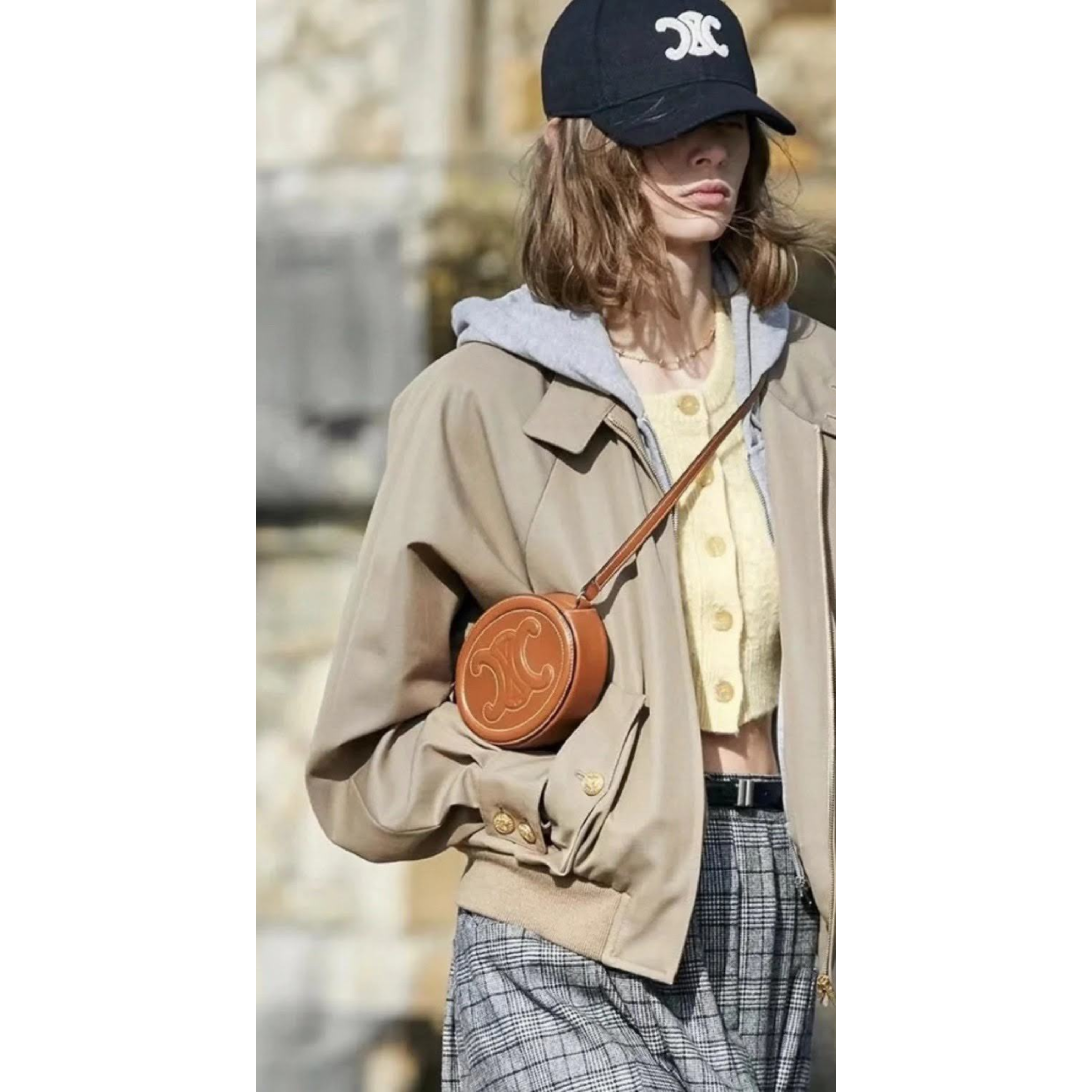 celine #10 oic 1 CROSSBODY OVAL PURSE CUIR TRIOMPHE – חום - celine-10-oic-1.png