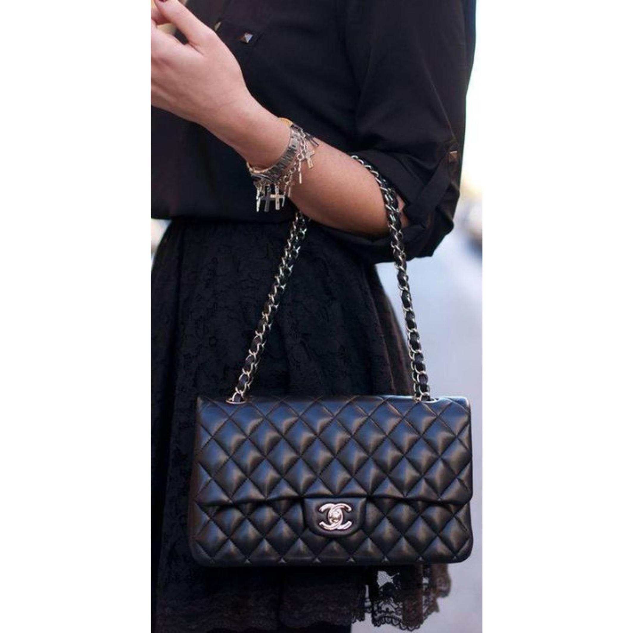 Medium Classic Double Flap Bag Lamb skin - chanel-11-7.png