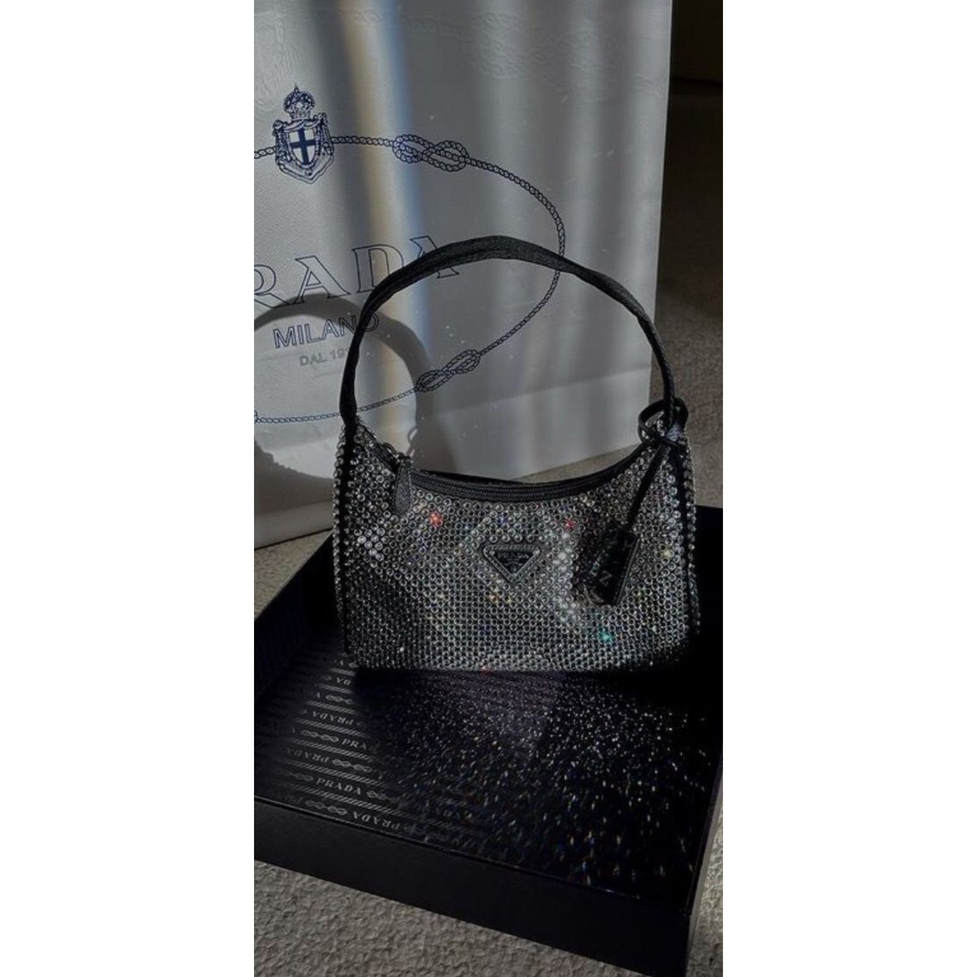 prada #1 5 Satin mini-bag with crystals - prada-1-5.png