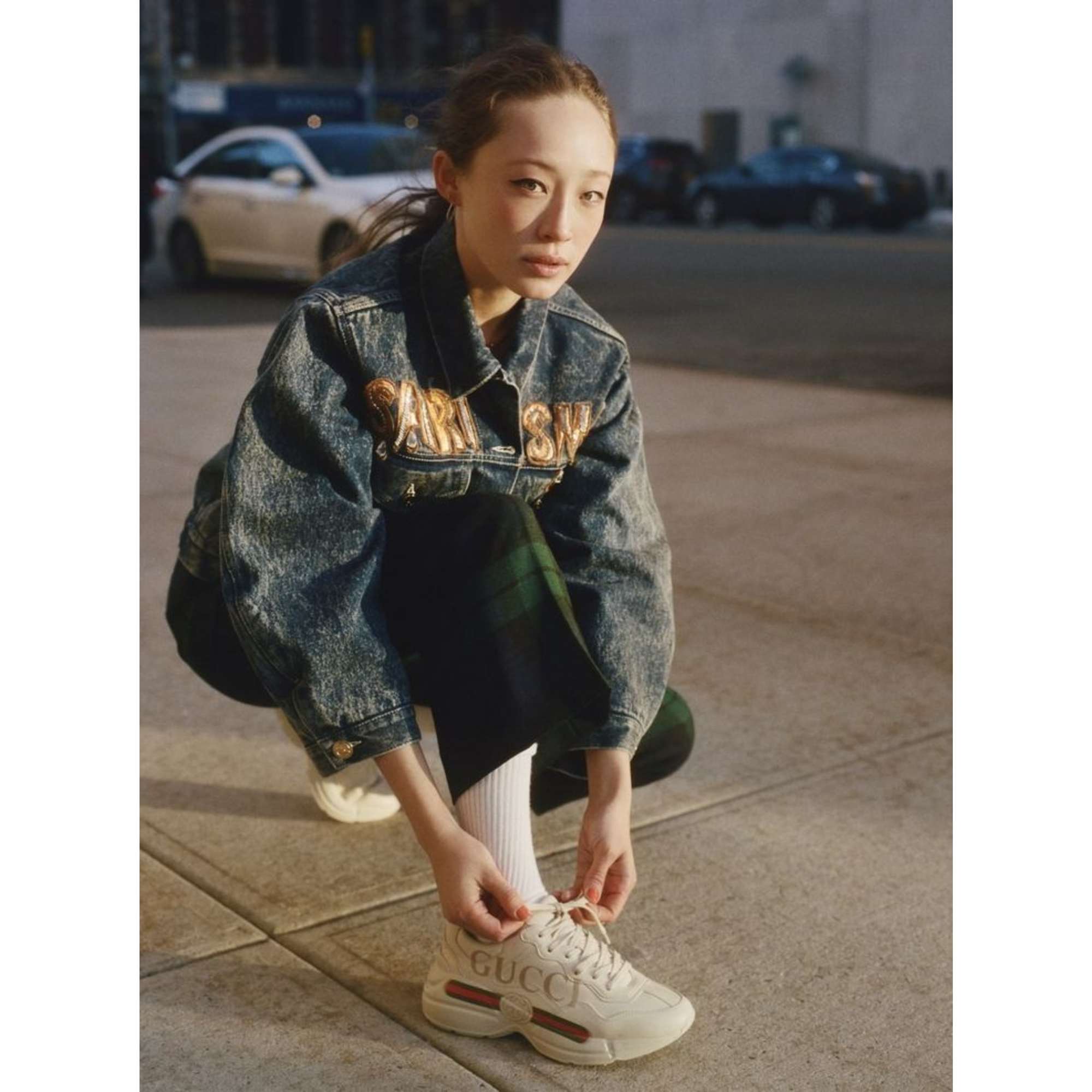 Rhyton logo-print leather trainers - 4-1.jpeg