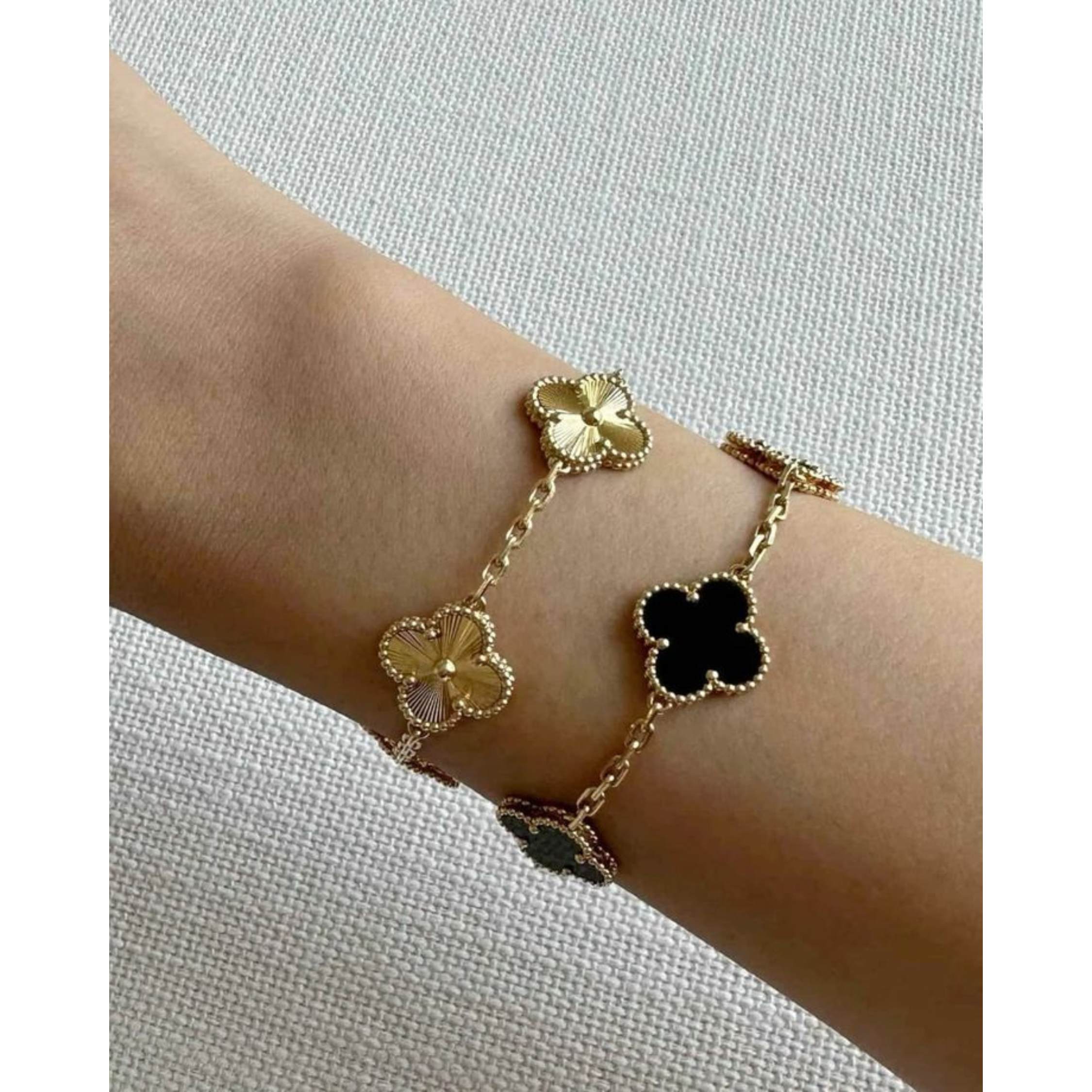 Vintage Alhambra bracelet 5 motifs ONYX - 2-10.jpeg