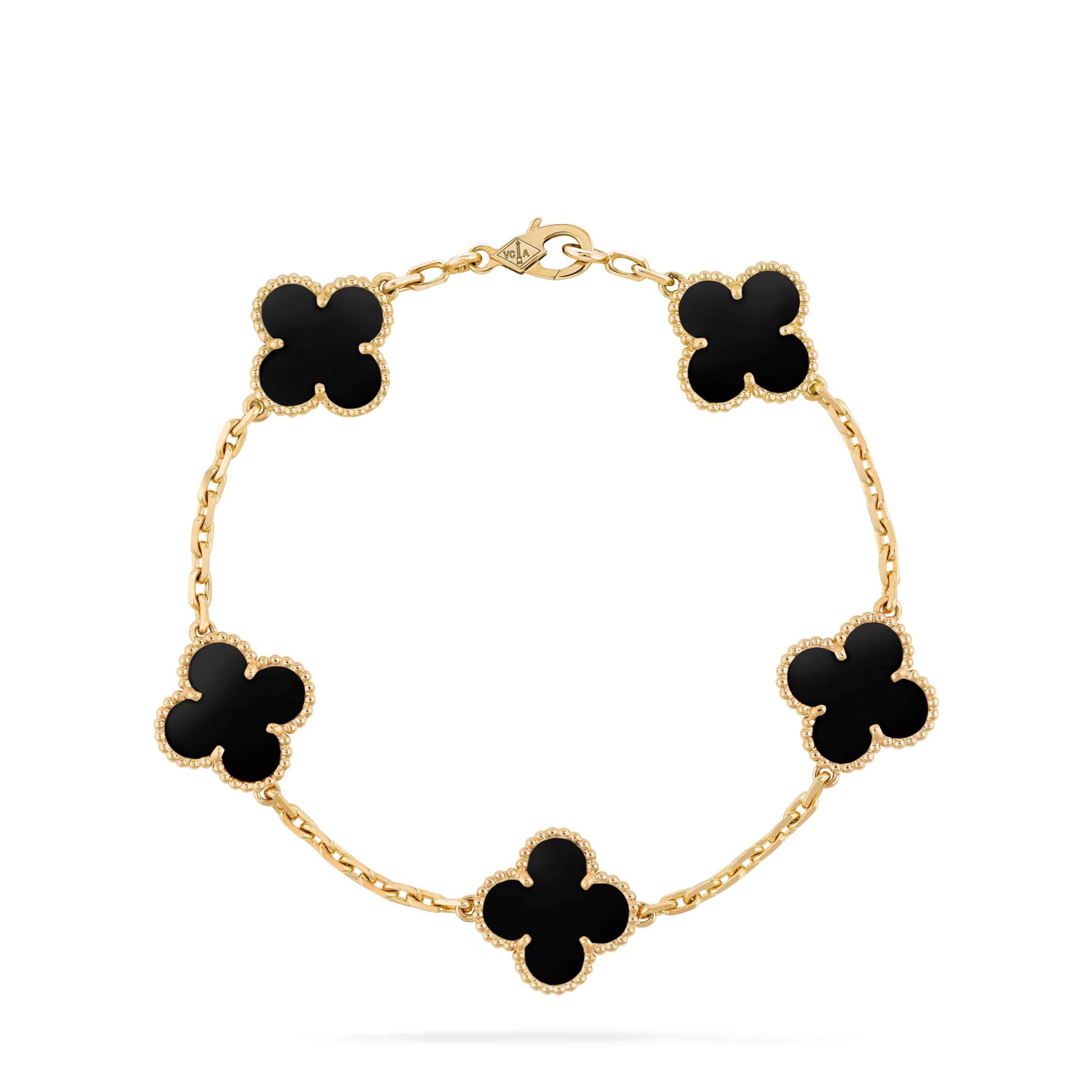Vintage Alhambra bracelet 5 motifs ONYX - 2-9.jpeg