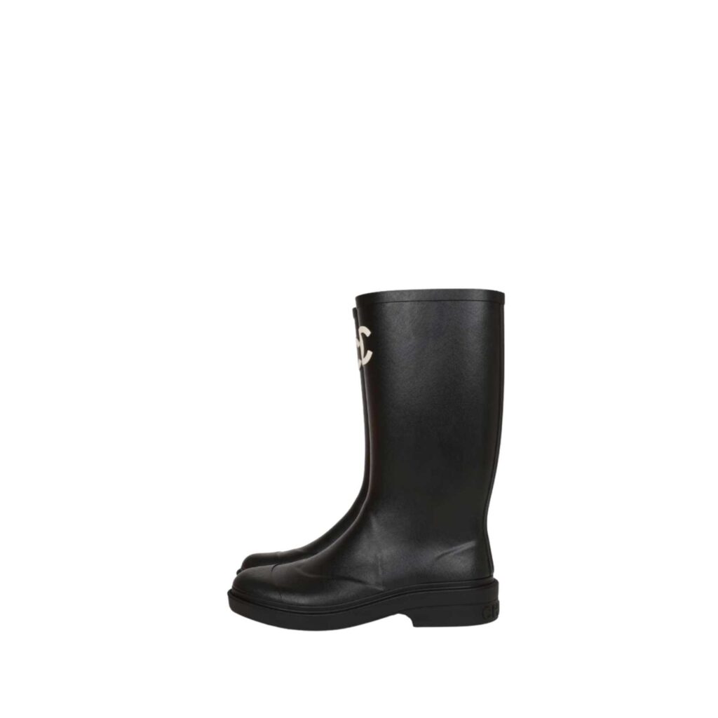 Chanel Leather boots- black - 6.jpg
