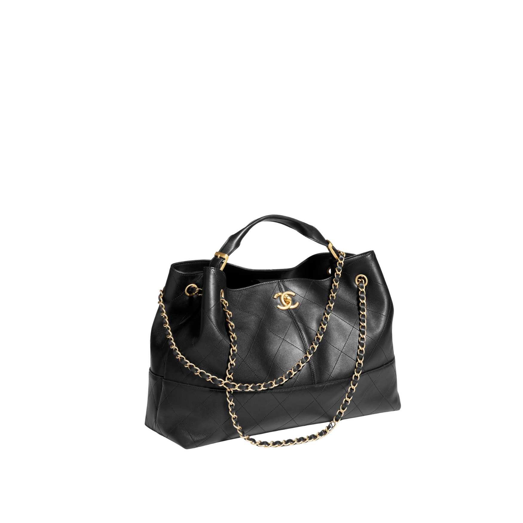 Shopping bag, Calfskin black - 2-4.jpg
